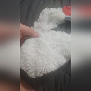 Faux Fur Muffler Juncture White